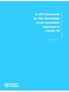 A UN framework for the immediate socio-economic …