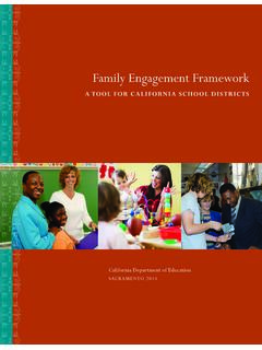 Family Engagement Framework - California Department …