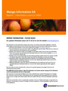 Mango information kit