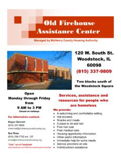 Old Firehouse Assistance Center - …