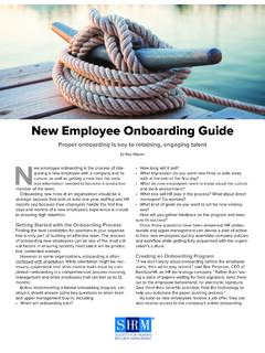 New Employee Onboarding Guide - SHRM