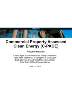 Commercial Property Assessed Clean Energy (C-PACE)