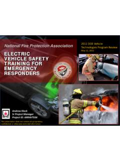 Electric Vehicle Safety Training for Emergency Responders