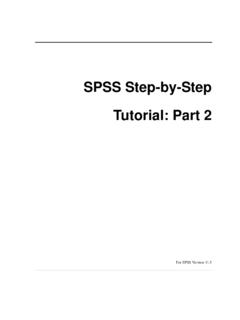 SPSS Step-by-Step Tutorial: Part 2 - DataStep