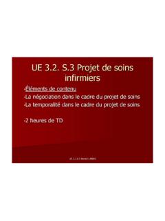 UE 3.2. S.3 Projet de soins infirmiers - ch-carcassonne.fr
