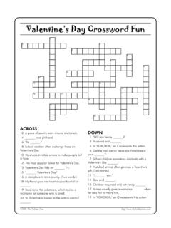Valentine’s Day Crossword Fun - TheHolidayZone.com
