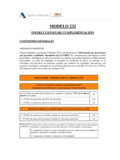 MODELO 232 - Agencia Tributaria