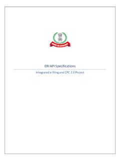 ERI API Specifications