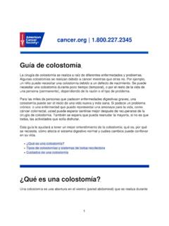 Gu&#237;a de colostom&#237;a - American Cancer Society