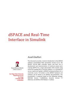 dSPACE and Real-Time Interface in Simulink