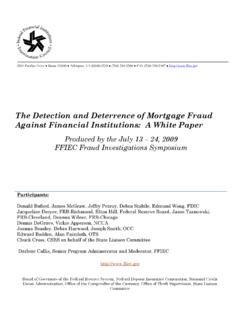 The Detection and Deterrence of Mortgage Fraud Against ...