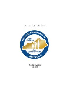 Kentucky Academic Standards for Social Studies