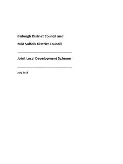 Babergh District Council and Mid Suffolk District Council ...