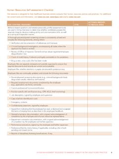 Human Resources Self-assessment Checklist - HPSO
