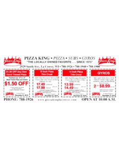 coupons 4 up generic - Pizza King La Crosse