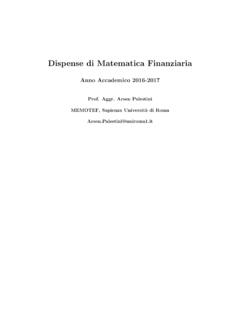 Dispense di Matematica Finanziaria - uniroma1.it