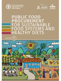 Public food procurement for sustainable food systems and ...