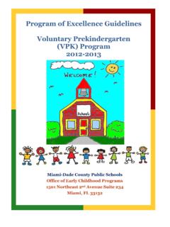 Program of Excellence Guidelines Voluntary Prekindergarten ...