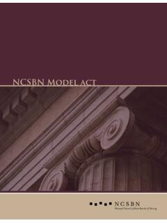 NCSBN Model act - National Council of State …