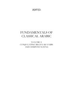 FUNDAMENTALS OF CLASSICAL ARABIC - Sacred Learning