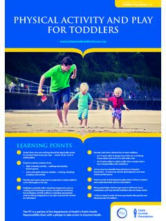 PHYSICAL ACTIVITY AND PLAY FOR TODDLERS