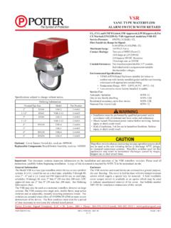 VSR - Potter Electric: Fire Alarms &amp; Fire Sprinkler Systems