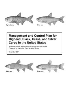Management and Control Plan for Bighead, Black, Grass, and ...
