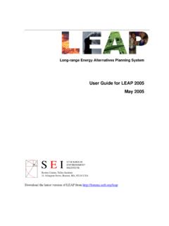 Long-range Energy Alternatives Planning System