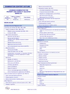 LOUISIANA EXAMINATION FOR PROPERTY AND ... - PSI Online