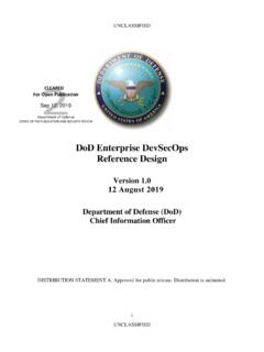 DoD Enterprise DevSecOps Reference Design