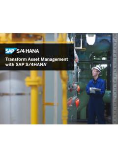 Transform Asset Management with SAP S/4HANA