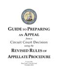 GUIDE TO PREPARING AN APPEAL - courtswv.gov