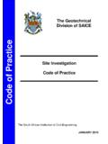 Site Investigation Code of Practice - Geotechnical Division