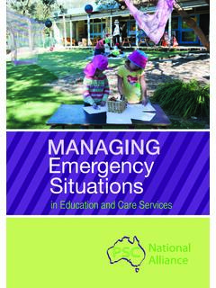 MANAGING Emergency Situations