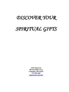 SPIRITUAL GIFTS CLASS - Healing of the Spirit Ministries