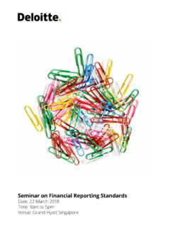 Seminar on Financial Reporting Standards - Deloitte