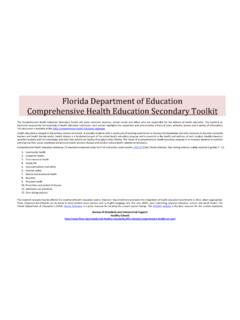 Secondary Comprehensive Health Education Toolkit