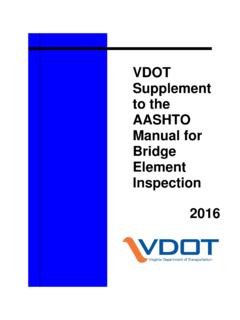 VDOT Suppl to the AASHTO Manual for Bridge …