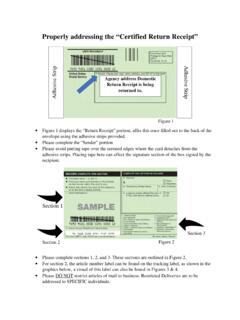Properly addressing the “Certified Return Receipt”