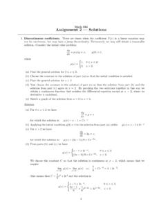Math 334 Assignment 2 — Solutions 3 - University of Alberta