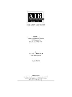 FOOD SAFETY AUDIT REPORT - Pulitzer