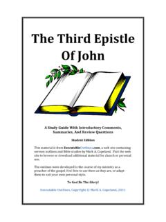 TheThird$Epistle$ OfJohn$ - Executable Outlines
