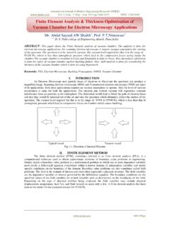 Finite Element Analysis &amp; Thickness Optimization of …