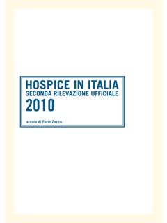 HOSPICE IN ITALIA - salute.gov.it