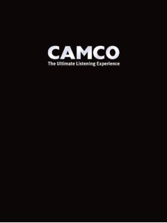 The Ultimate Listening Experience - CAMCO Amplifiers