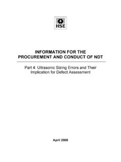 INFORMATION FOR THE PROCUREMENT AND …