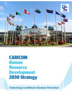 The CARICOM Human Resource Development 2030 Strategy