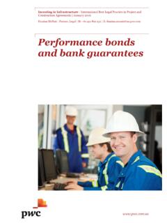 Performance bonds and bank guarantees - PwC