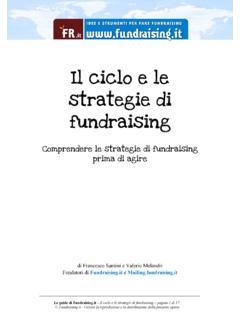 Il ciclo e le strategie di fundraising