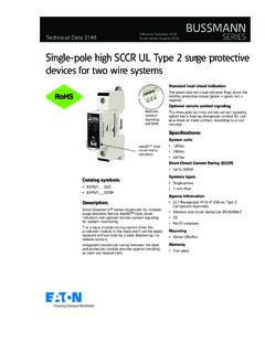 Single-pole high SCCR UL Type 2 surge protective devices ...